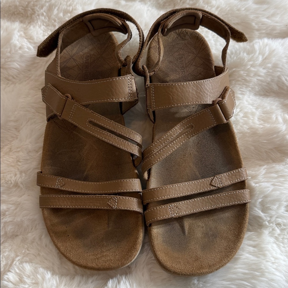 Merrell Sandspur Tobacco Strappy Sandals